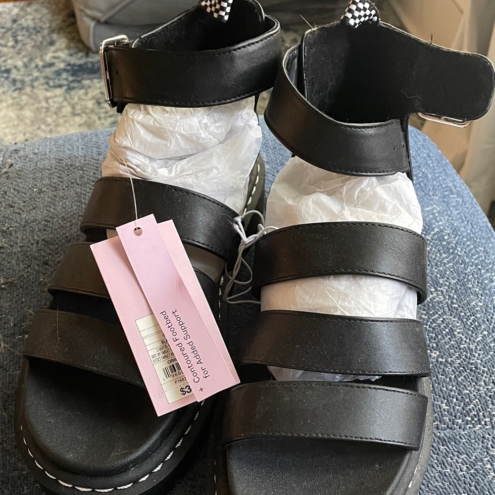 Wild Fable Black Strappy Sandals